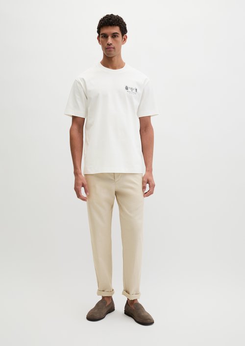 T-shirt loose — Silky White