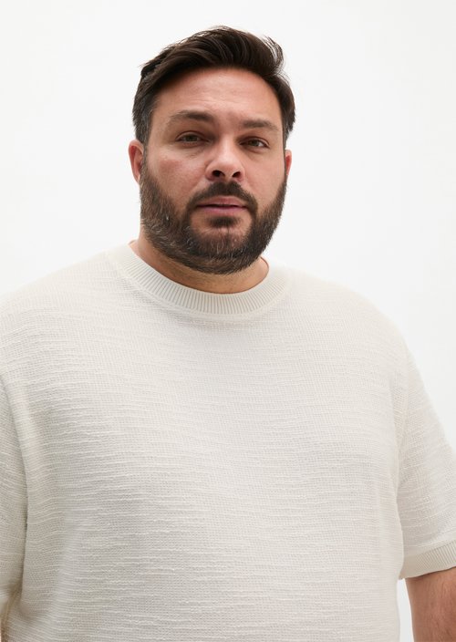 T-shirt loose — Silky White