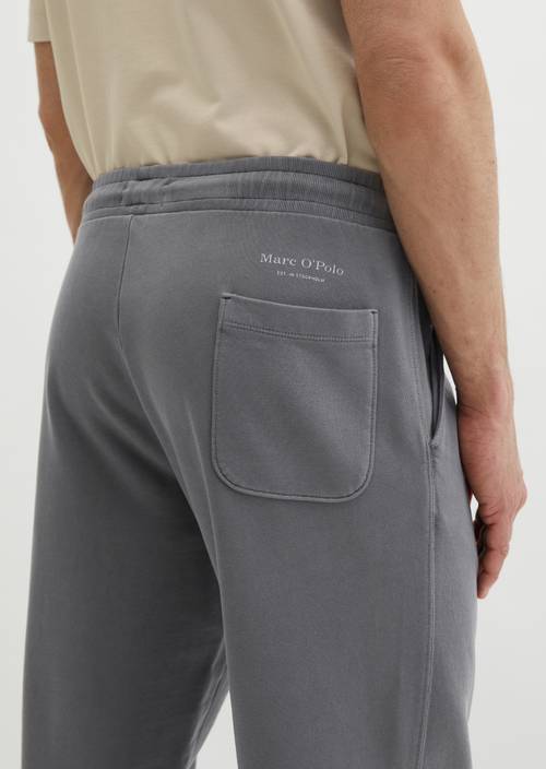 Sweatpants regular garment-dyed Grey Morn in detail view