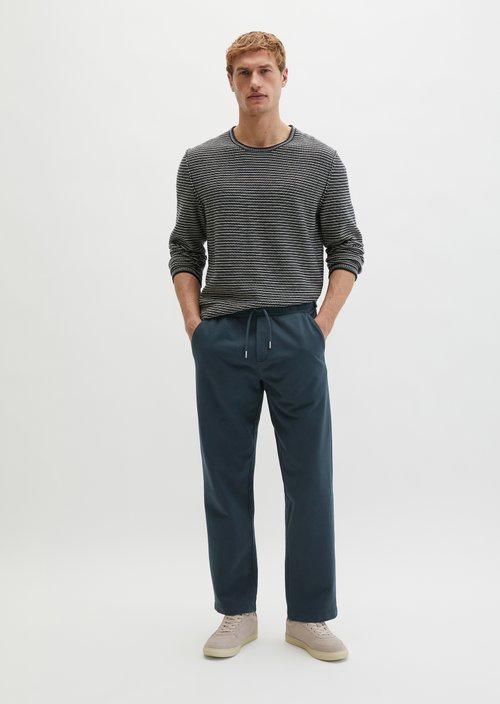 Sweatpants regular garment-dyed — Dark Navy