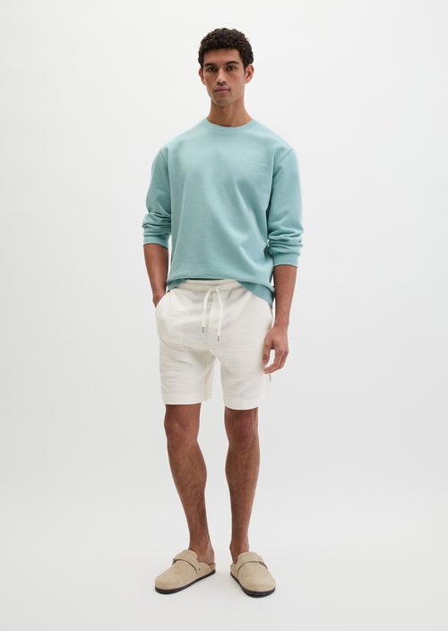 Jersey shorts loose — Silky White