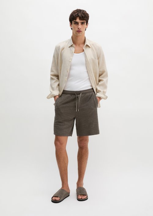 Jersey shorts loose — Dark Nickle
