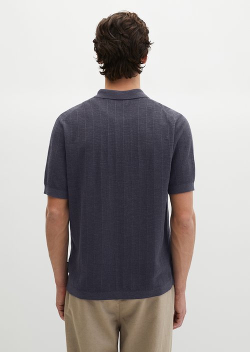 Regular short sleeve cardigan — Faded Blue