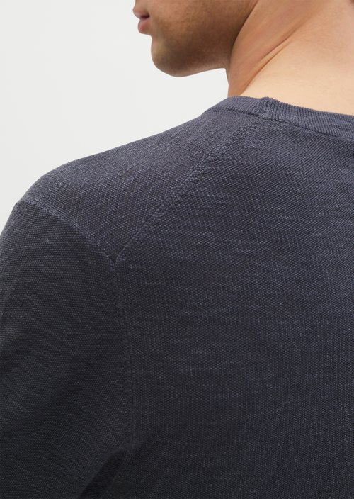 Regular short-sleeved sweater — Faded Blue