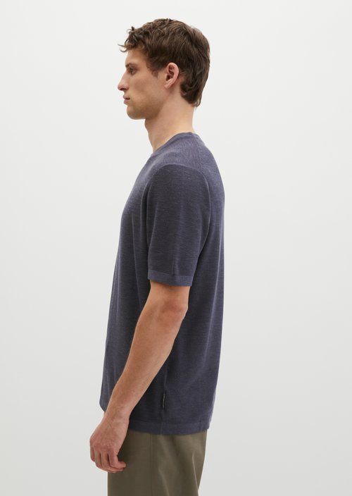 Regular short-sleeved sweater — Faded Blue