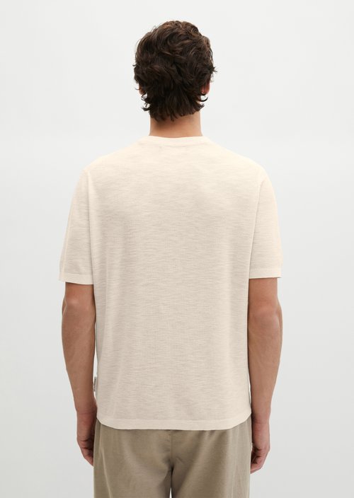 Regular short-sleeved sweater — Chalky Sand