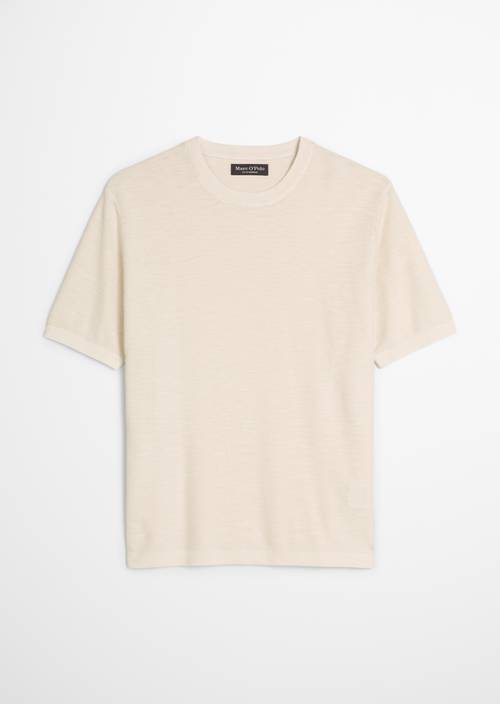 Kurzarm-Pullover regular Chalky Sand in freigestellter Ansicht ohne Model