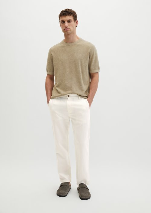 Regular short-sleeved sweater — Charleston Gray