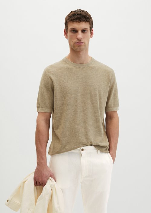 Regular short-sleeved sweater — Charleston Gray
