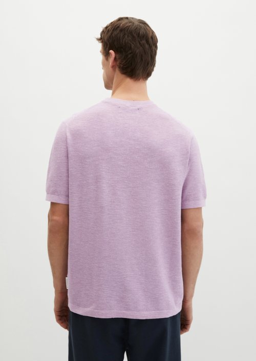 Regular short-sleeved sweater — Scattered Orchid