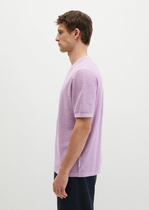 Regular short-sleeved sweater — Scattered Orchid