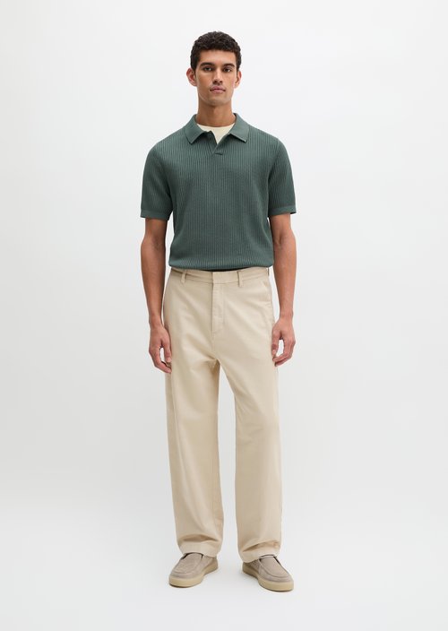 Regular knit polo shirt — Skipping Stone