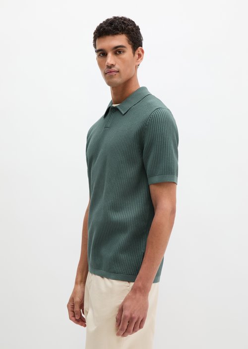 Regular knit polo shirt — Skipping Stone