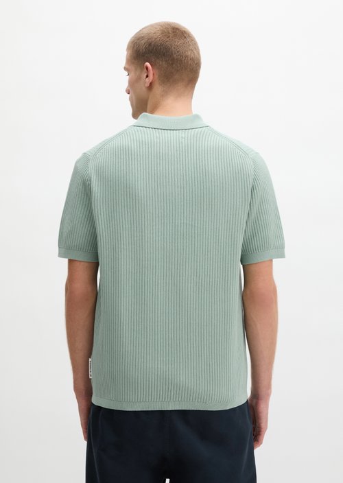 Regular knit polo shirt — Midnight Moss