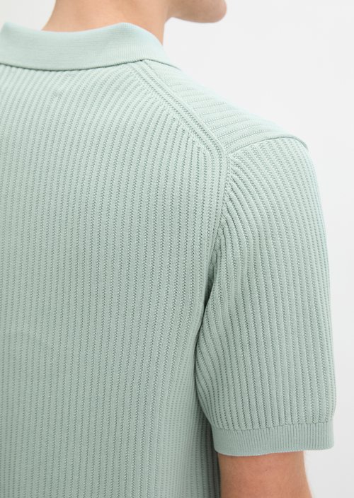 Regular knit polo shirt — Midnight Moss