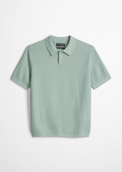Regular knit polo shirt — Midnight Moss