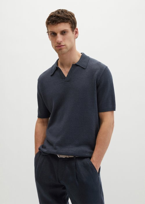 Regular short-sleeved sweater — Faded Blue