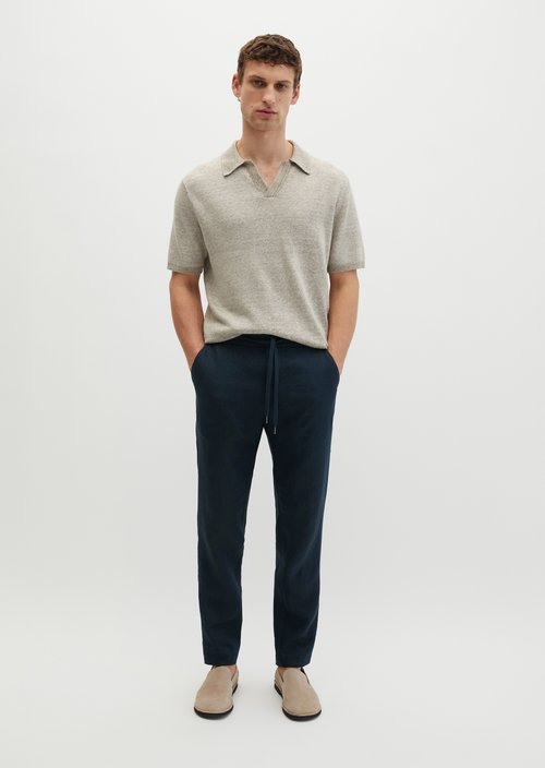 Regular short-sleeved sweater — Chalky Sand