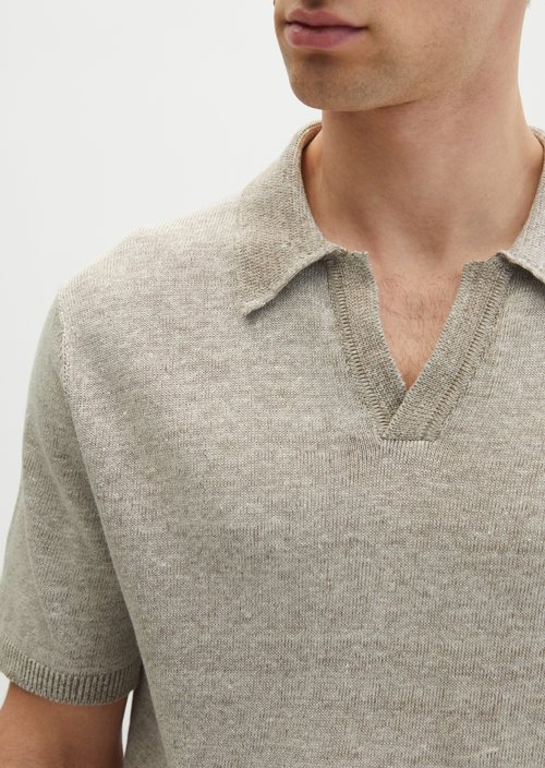 Regular short-sleeved sweater — Chalky Sand