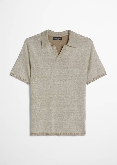 Kurzarm-Pullover regular Chalky Sand in freigestellter Ansicht ohne Model