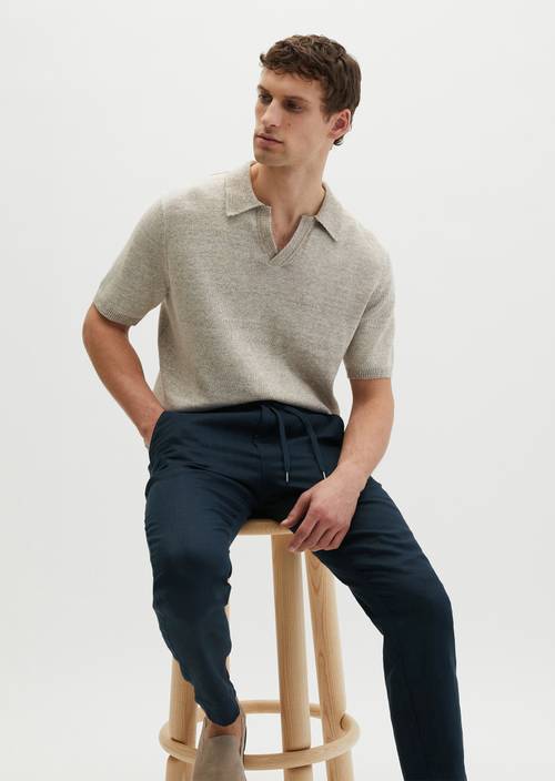 Pull à manches courtes regular Chalky Sand en vue de face