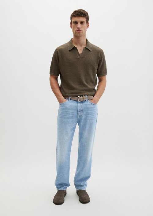 Regular short-sleeved sweater — Dark Nickle