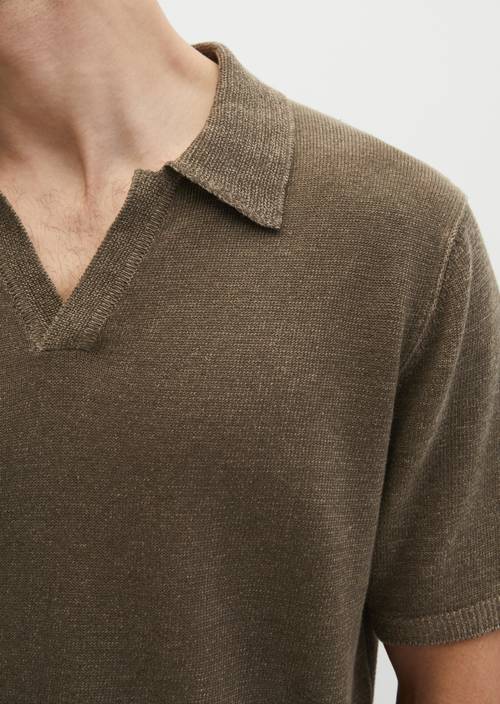 Pull à manches courtes regular Dark Nickle en vue détaillée