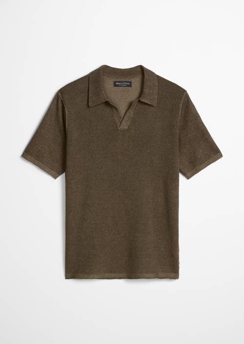 Kurzarm-Pullover regular Dark Nickle in freigestellter Ansicht ohne Model