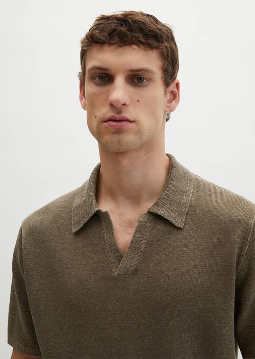 Pull à manches courtes regular Dark Nickle en vue de face