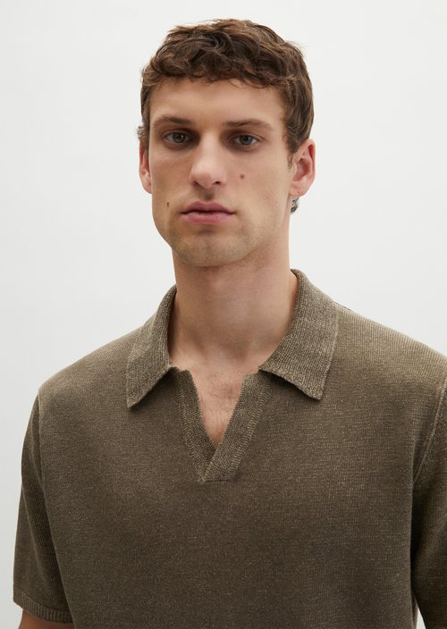Regular short-sleeved sweater — Dark Nickle