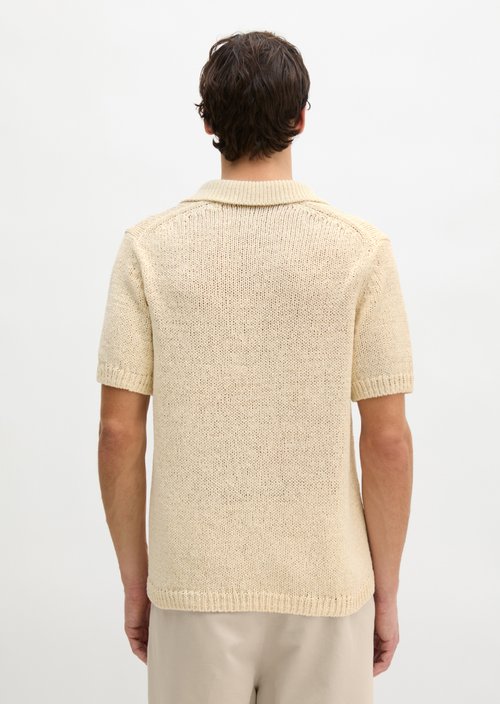 Regular short-sleeved sweater — Chalky Sand