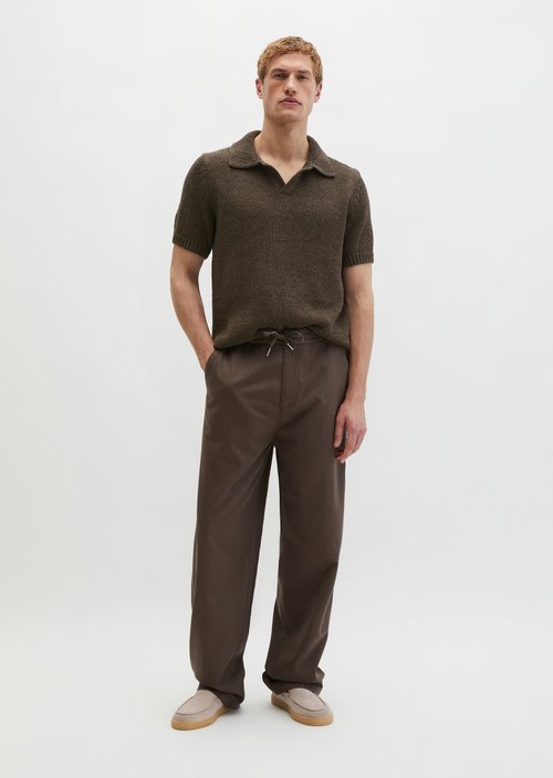 Regular short-sleeved sweater — Dark Nickle
