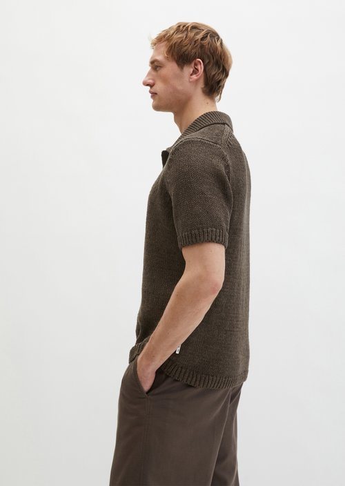 Regular short-sleeved sweater — Dark Nickle