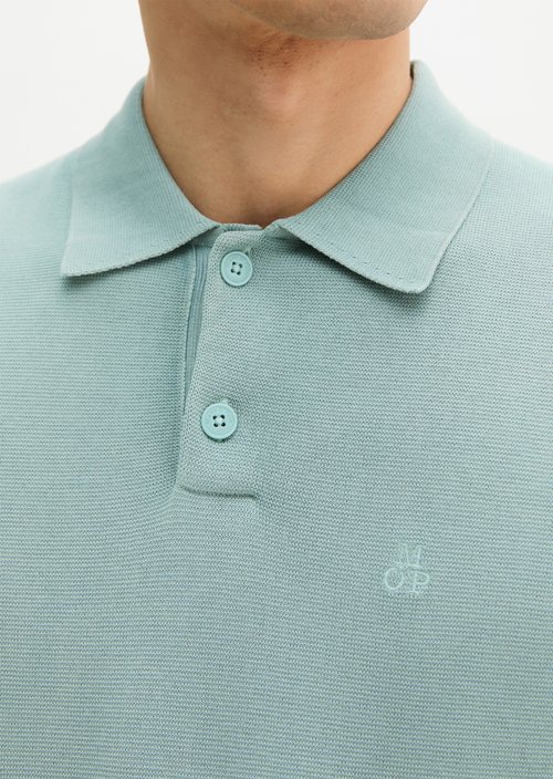 Regular knit polo shirt — Midnight Moss