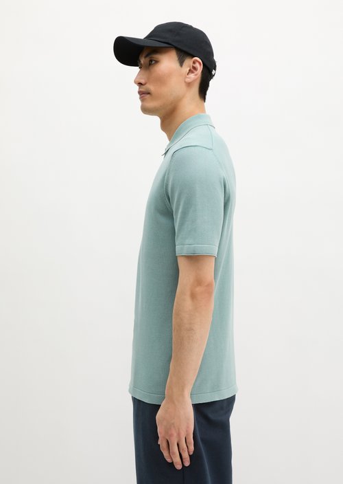 Regular knit polo shirt — Midnight Moss