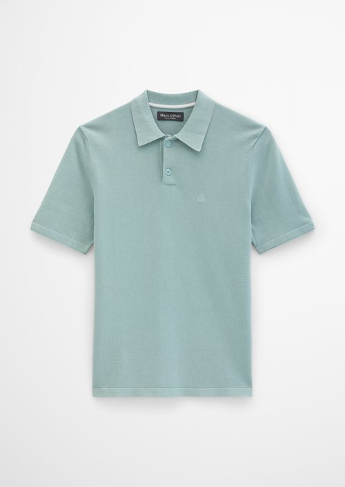 Regular knit polo shirt — Midnight Moss