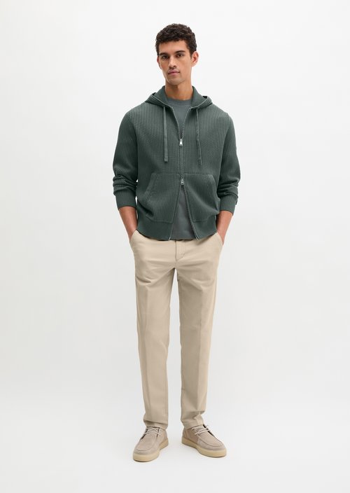 Hooded cardigan regular — Skipping Stone