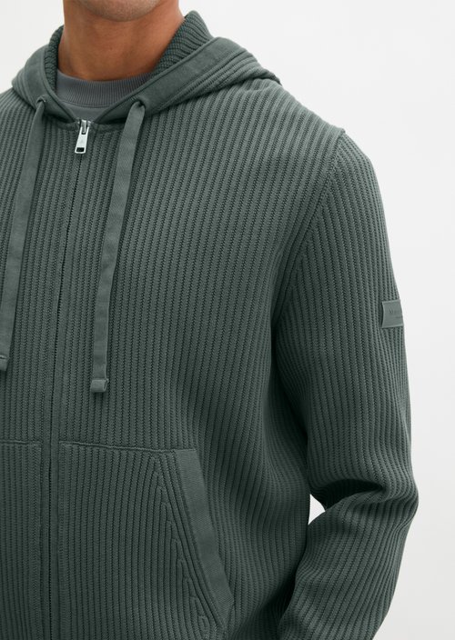 Hooded cardigan regular — Skipping Stone
