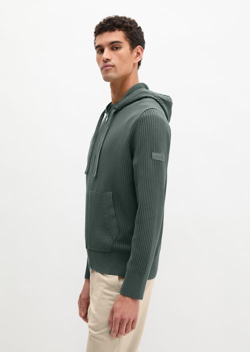 Hooded cardigan regular — Skipping Stone