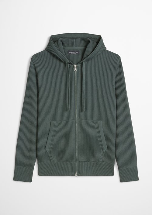 Hooded cardigan regular — Skipping Stone