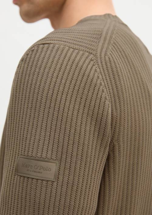 Pullover regular Frozen Taupe in Detailansicht