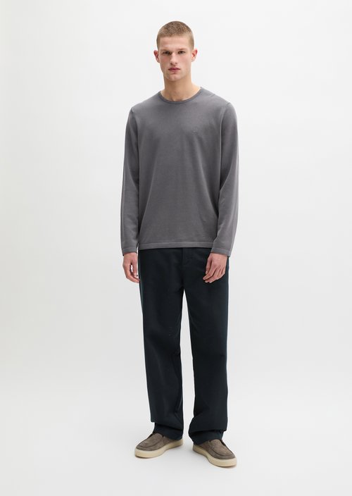 Regular fine knit sweater — Grey Morn