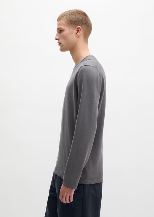 Regular fine knit sweater — Grey Morn