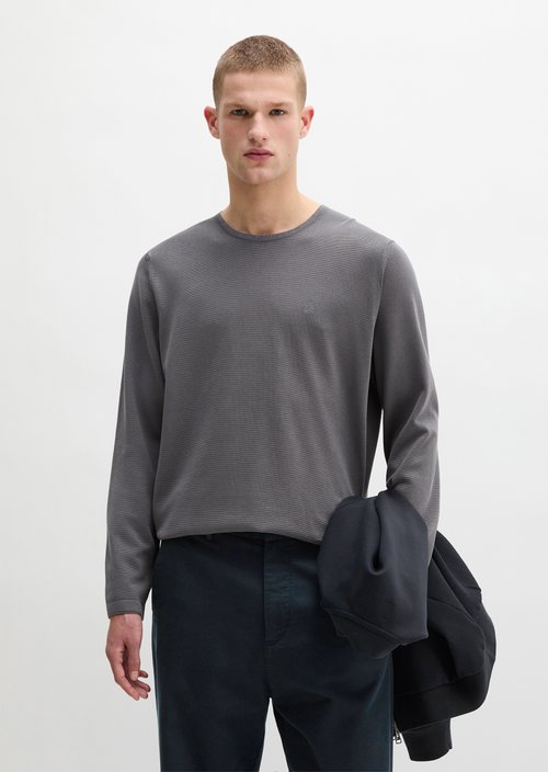 Regular fine knit sweater — Grey Morn