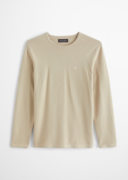 Regular fine knit sweater — Light Oat