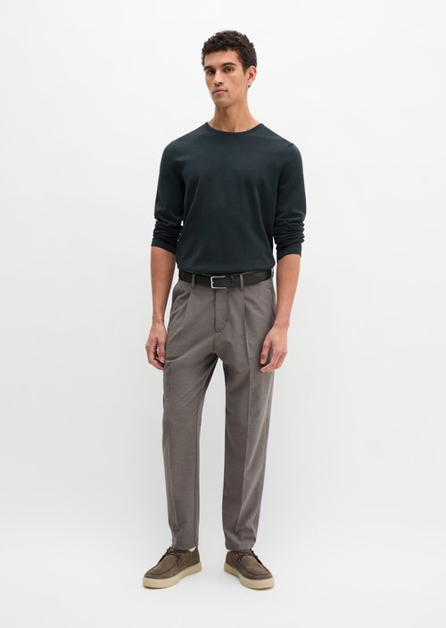 Regular fine knit sweater — Dark Navy