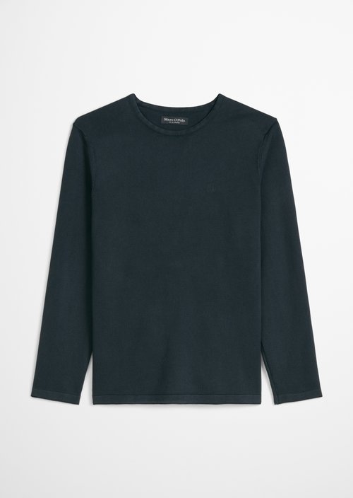 Regular fine knit sweater — Dark Navy