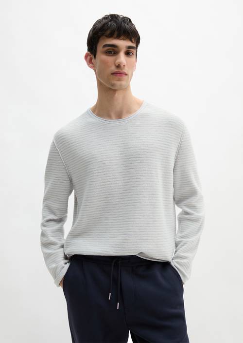 Pullover regular Calm Blue in Frontalansicht