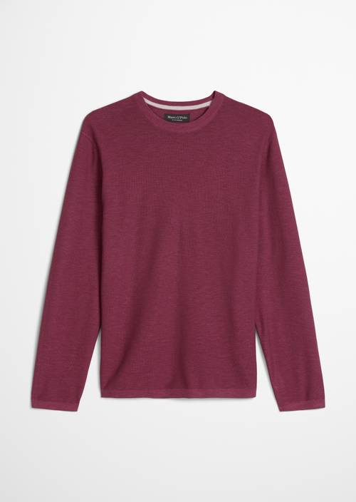 Pullover regular Acai Red in freigestellter Ansicht ohne Model