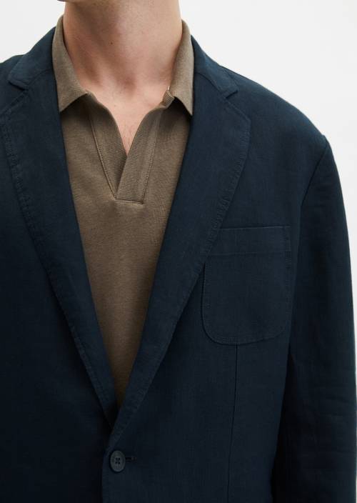 Jasje gevormd Dark Navy in detailaanzicht